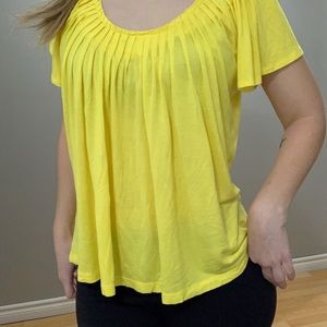 Yellow fun summer top